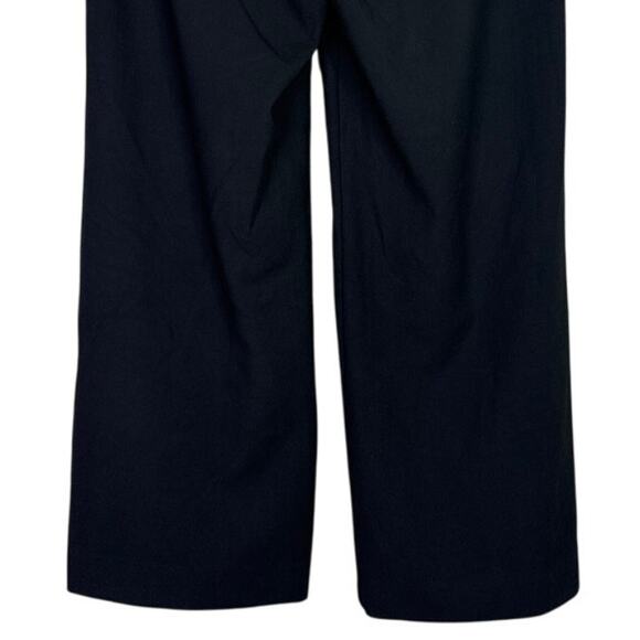 J. Crew High Rise Peyton Crop Wide Leg Stretch Trouser Pants Pockets 14 T Black - Picture 6 of 15